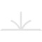 Ekena Millwork Richland Architectural Grade PVC Gable Bracket, 108"W x 49 1/2"H x 2"D x 4"F, 11/12 Pitch GBP108X50X0204RIC00 - alternate 3
